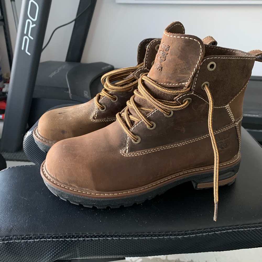 Timberland construction boots for women